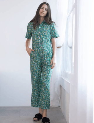 Buttercup Ditzy Floral Coveralls - Sincerely Betty