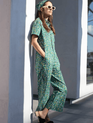Buttercup Ditzy Floral Coveralls - Sincerely Betty