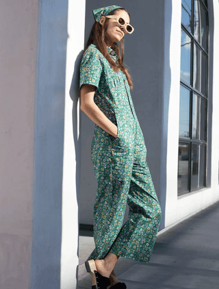 Buttercup Ditzy Floral Coveralls - Sincerely Betty