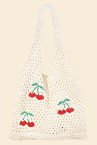 Cherry Knit Tote - Sincerely Betty