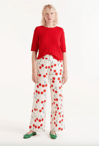 Cherry Print Pants - Sincerely Betty
