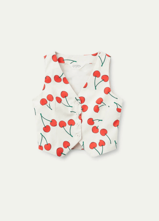 Cherry Print Vest Top - Sincerely Betty