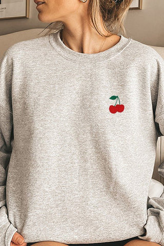 Cherry Sweatshirt - Sincerely Betty