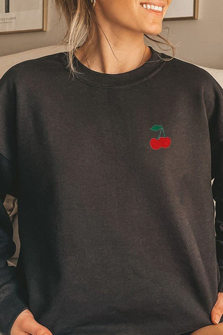 Cherry Sweatshirt - Sincerely Betty