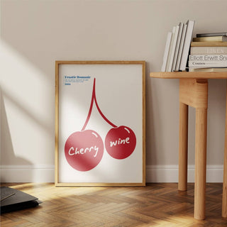 Cherry Wine 1980s Retro Giclée Art Print - Sincerely Betty