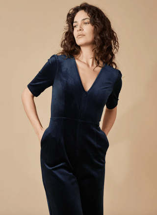 Clan Velvet Jumpsuit - Sincerely Betty