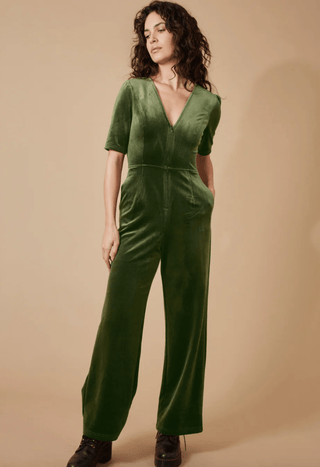 Clan Velvet Jumpsuit - Sincerely Betty