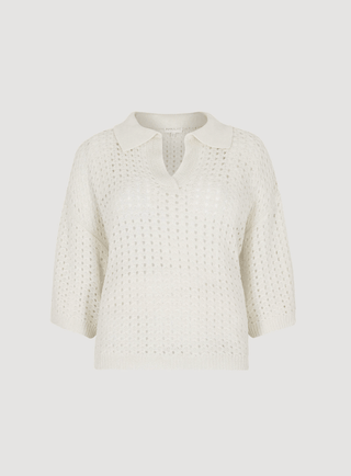 Collar Crochet Pullover Knit Top - FINAL SALE - Sincerely Betty