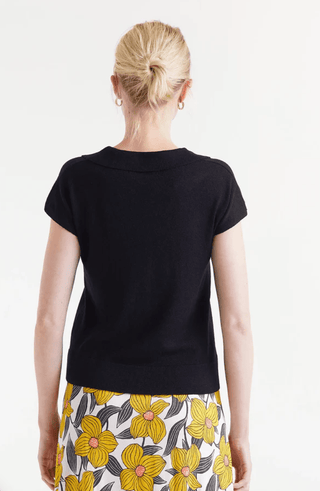 Collared Polo Knit Top - Sincerely Betty