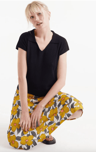 Collared Polo Knit Top - Sincerely Betty