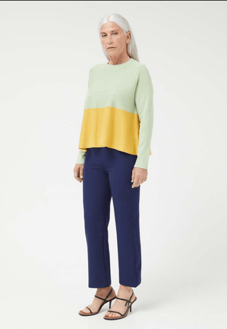 Color Block Swing Knit Sweater - Sincerely Betty