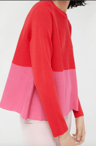 Color Block Swing Knit Sweater - Sincerely Betty