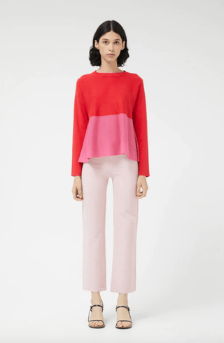 Color Block Swing Knit Sweater - Sincerely Betty