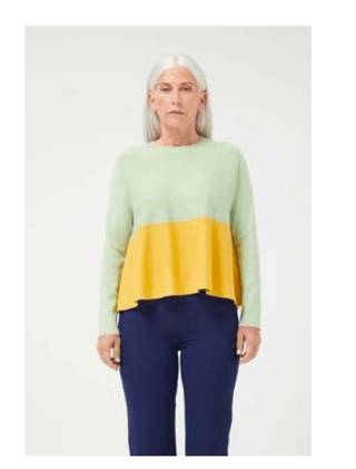 Color Block Swing Knit Sweater - Sincerely Betty