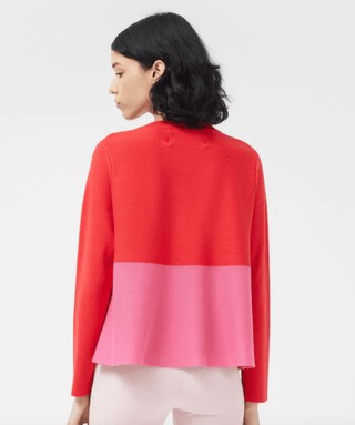 Color Block Swing Knit Sweater - Sincerely Betty