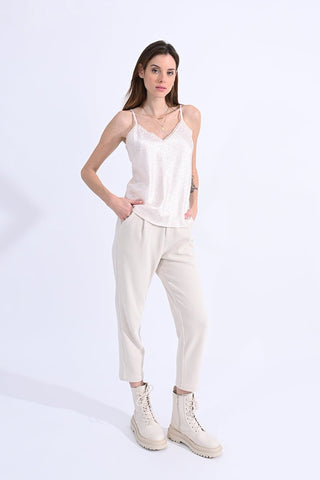 Corduroy Pleated Crop Pants - FINAL SALE - Sincerely Betty