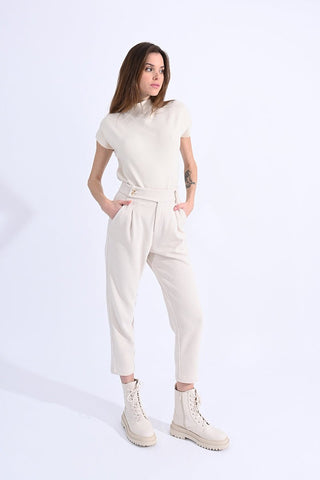 Corduroy Pleated Crop Pants - FINAL SALE - Sincerely Betty