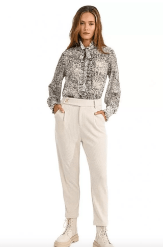 Corduroy Pleated Crop Pants - FINAL SALE - Sincerely Betty