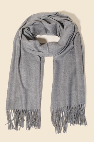 Cozy Oblong Fringe Scarf - Sincerely Betty