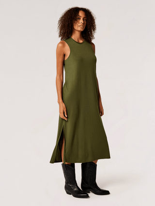 Crew Neck Midi Dress - Sincerely Betty