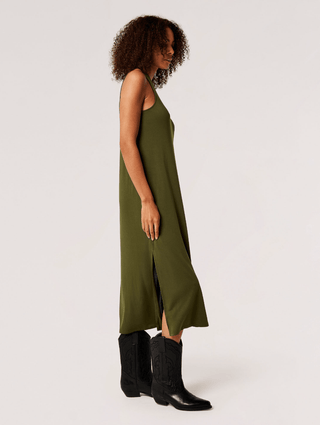 Crew Neck Midi Dress - Sincerely Betty