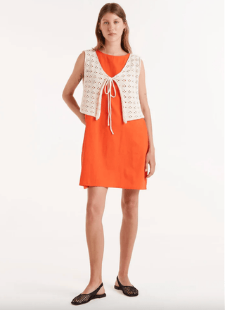 Crochet Tie Vest - Sincerely Betty
