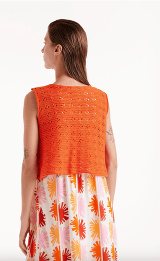 Crochet Tie Vest - Sincerely Betty