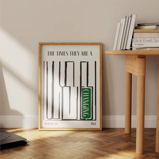 Times are a changing Bob Dylan abstract Giclée Art Print