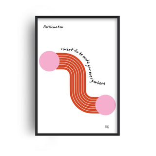 Everywhere Fleetwood Mac Music Retro Giclée Art Print - Sincerely Betty