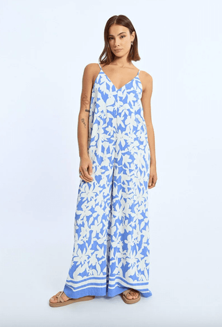 Floral Strappy Jumpsuit - Sincerely Betty