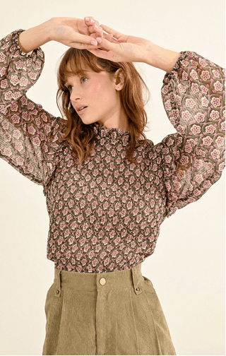 Floral Woven Top - Sincerely Betty
