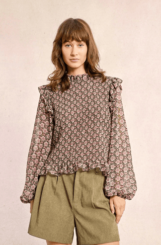 Floral Woven Top - Sincerely Betty