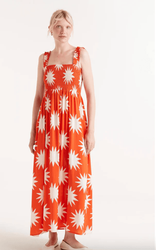 Flower Burst Maxi Dress - Sincerely Betty