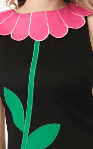Flower Petal Collar Shift Mini Dress - Sincerely Betty