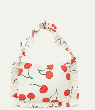 Frilly Cherry Print Shoulder Bag - Sincerely Betty