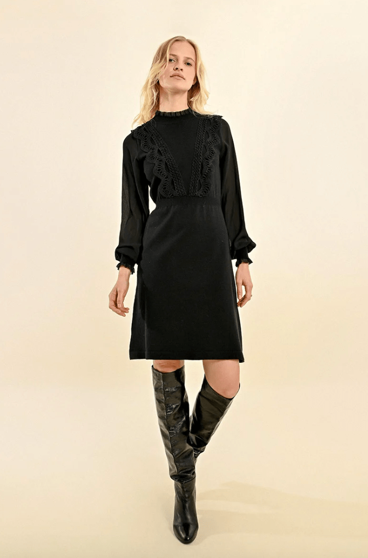 woven knit dress Knit Woven Mix Maxi Dress