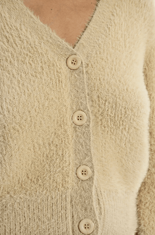 Fuzzy Knit Cardigan - Sincerely Betty