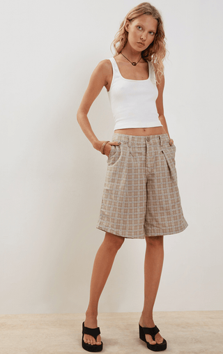 Gail Long Checked Shorts - FINAL SALE - Sincerely Betty
