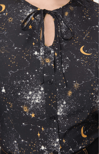 Galaxy Flutter Sleeve Top - Sincerely Betty