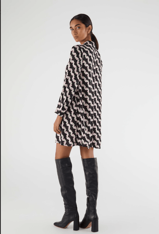 Geo Print Shirt Dress - FINAL SALE - Sincerely Betty