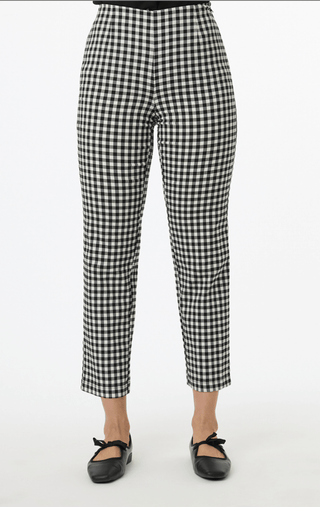 gingham cigarette pants Unique Vintage 1960s Black & White Gingham Cigarette Pants XL/14 gingham cigarette pants Unique Vintage 1960s Black & White Gingham Cigarette Pants XL/14