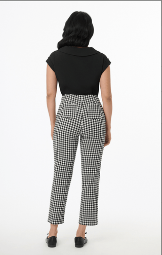 Gingham Cigarette Pants - Sincerely Betty