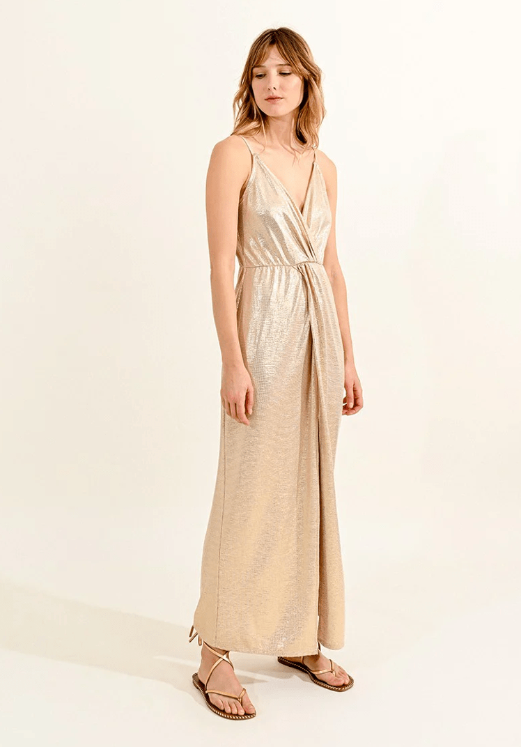 Gold Goddess Maxi Dress - Sincerely Betty Gold Goddess Maxi Dress - Sincerely Betty