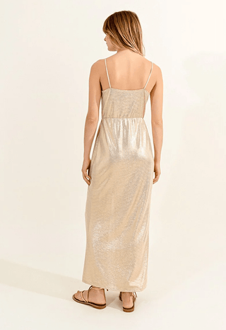 Gold Goddess Maxi Dress - Sincerely Betty