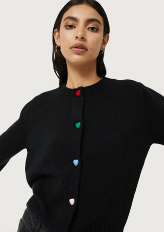 Heart Button Cardigan - Sincerely Betty