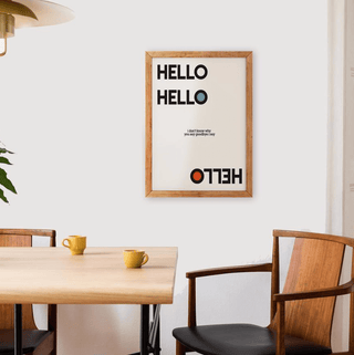 Hello Goodbye Beatles Retro Giclée Art Print - Sincerely Betty