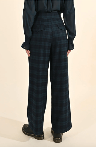 High Waisted Tartan Plaid Trousers - Sincerely Betty