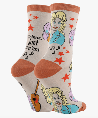 Just Keep'em Jolene Crew Socks - Sincerely Betty