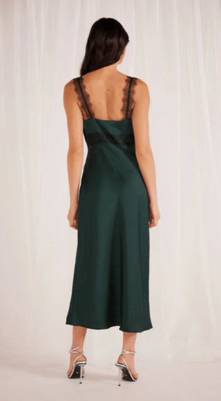 Lace Trim Midi Dress - Sincerely Betty