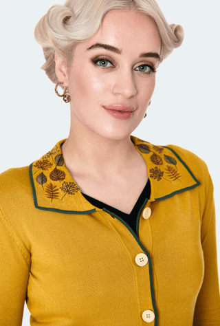 Leaf Collar Cardigan - FINAL SALE - Sincerely Betty